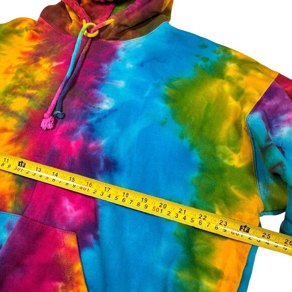 Exist Womens Psychedelic Hoodie SZ XL Multi Cotton Brights Hippie Oversized - Picture 4 of 7